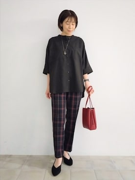 「SHOO・LA・RUE（シューラルー）のアイテム」を使った、miomioさん（レディース・157cm）の秋コーディネート