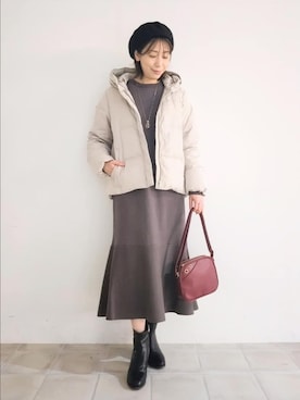「クリスマス」｜「アイテム（ジャケット/アウター）」を使った、miomioさん（レディース・157cm）の冬コーディネート