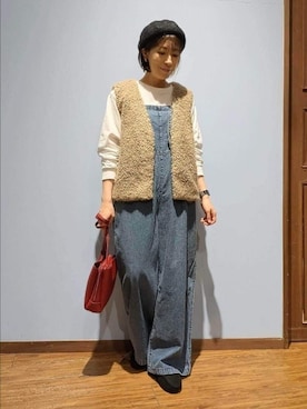 「SHOO・LA・RUE（シューラルー）の【軽量】ふわっと軽い3層ショルダーバッグ（ショルダーバッグ）」を使った、miomioさん（レディース・157cm）の秋コーディネート