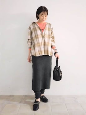 「アイテム（その他シューズ）」を使った、miomioさん（レディース・157cm）の秋コーディネート