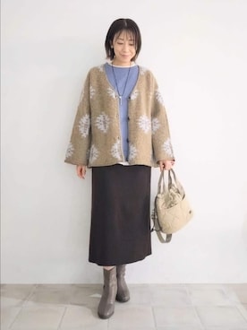 「SHOO・LA・RUE（シューラルー）のアイテム」を使った、miomioさん（レディース・157cm）の秋コーディネート