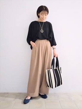 「アイテム（パンプス）」を使った、miomioさん（レディース・157cm）の秋コーディネート