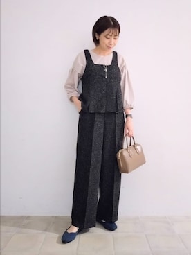 「アイテム（セットアップ）」を使った、miomioさん（レディース・157cm）の秋コーディネート