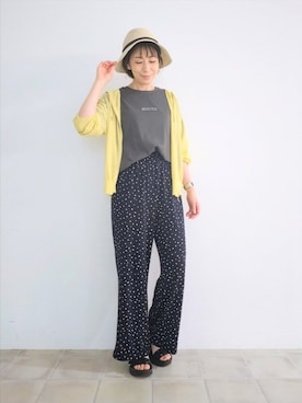 「DRESKIP（ドレスキップ）のアイテム」を使った、miomioさん（レディース・157cm）の夏コーディネート