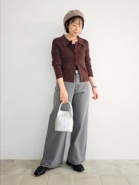 「アイテム（その他シューズ）」を使った、miomioさん（レディース・157cm）の秋コーディネート