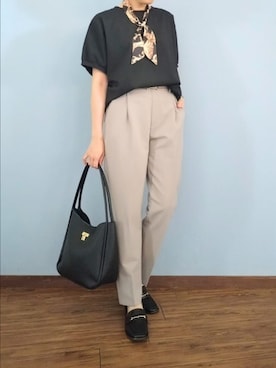 「アイテム（財布/小物）」を使った、miomioさん（レディース・157cm）の秋コーディネート