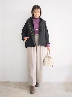 「SHOO・LA・RUE（シューラルー）のアイテム」を使った、miomioさん（レディース・157cm）の秋コーディネート