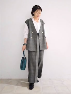 「SHOO・LA・RUE（シューラルー）のアイテム」を使った、miomioさん（レディース・157cm）の秋コーディネート