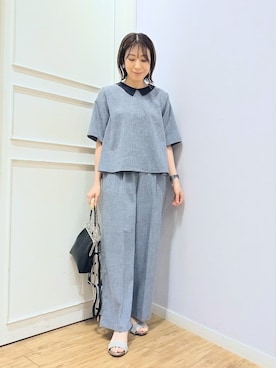 「オフィスカジュアル」｜miomioさん（レディース・157cm）の夏コーディネート