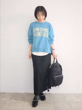 「ナロースカート」｜miomioさん（レディース・157cm）の秋コーディネート