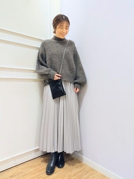 「ふんわり」｜miomioさん（レディース・157cm）の冬コーディネート