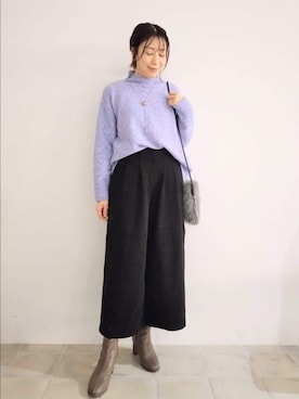 「DRESKIP（ドレスキップ）のアイテム」を使った、miomioさん（レディース・157cm）の冬コーディネート