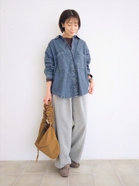 「アイテム（その他シューズ）」を使った、miomioさん（レディース・157cm）の秋コーディネート