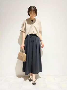 「SHOO・LA・RUE（シューラルー）のアイテム」を使った、miomioさん（レディース・157cm）の夏コーディネート