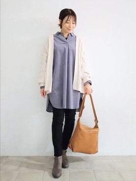 「SHOO・LA・RUE（シューラルー）のアイテム（ワンピース/ドレス）」を使った、miomioさん（レディース・157cm）の秋コーディネート