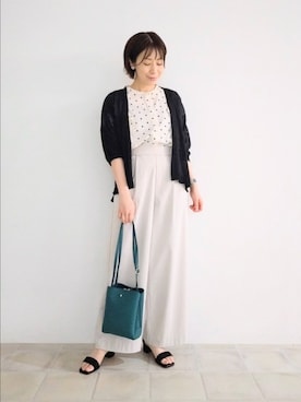「DRESKIP（ドレスキップ）のアイテム」を使った、miomioさん（レディース・157cm）の夏コーディネート