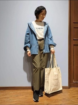 「SHOO・LA・RUE（シューラルー）のアイテム」を使った、miomioさん（レディース・157cm）の秋コーディネート