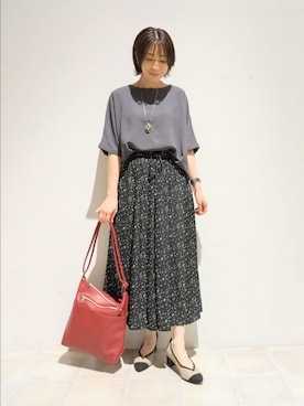「SHOO・LA・RUE（シューラルー）のアイテム」を使った、miomioさん（レディース・157cm）の夏コーディネート