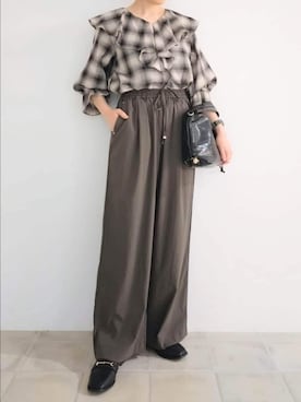 「アイテム（その他シューズ）」を使った、miomioさん（レディース・157cm）の秋コーディネート