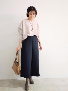 「SHOO・LA・RUE（シューラルー）のアイテム」を使った、miomioさん（レディース・157cm）の秋コーディネート
