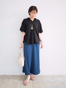 「UVケア」｜miomioさん（レディース・157cm）の夏コーディネート