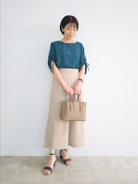 「150cm台コーデ」｜miomioさん（レディース・157cm）の夏コーディネート