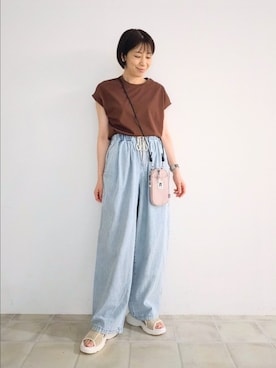 「ミニショルダー」｜miomioさん（レディース・157cm）の夏コーディネート