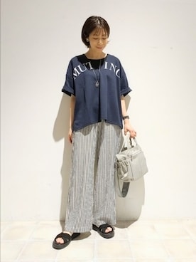 「SHOO・LA・RUE（シューラルー）のアイテム」を使った、miomioさん（レディース・157cm）の夏コーディネート