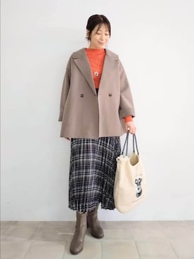 「SHOO・LA・RUE（シューラルー）のアイテム」を使った、miomioさん（レディース・157cm）の秋コーディネート