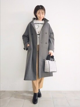 「Cutie Blonde（キューティーブロンド）のアイテム」を使った、miomioさん（レディース・157cm）の冬コーディネート