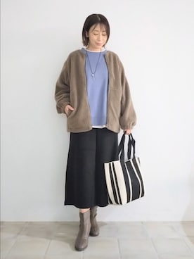 「SHOO・LA・RUE（シューラルー）のアイテム」を使った、miomioさん（レディース・157cm）の秋コーディネート