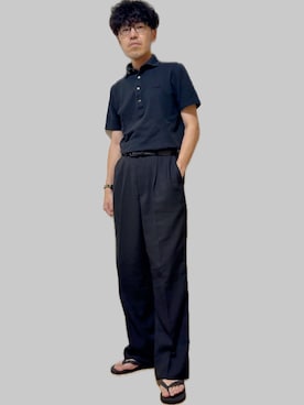 「アイテム（バングル/リストバンド）」を使った、Ike The Manさん（メンズ・172cm）の夏コーディネート