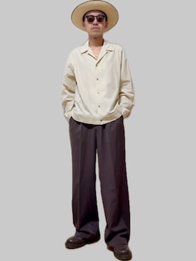「STETSON（ステットソン）のアイテム（帽子）」を使った、Ike The Manさん（メンズ・172cm）の夏コーディネート