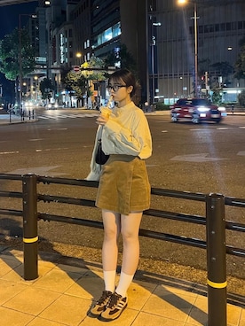 「DISCOAT（ディスコート）のアイテム（トートバッグ）」を使った、ayanaさん（レディース・160cm）の冬コーディネート