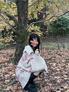 「mideal（マイディール）のアイテム」を使った、ayanaさん（レディース・160cm）の冬コーディネート