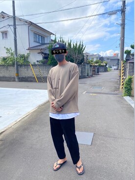 「インスタやってます」｜「アイテム（帽子）」を使った、ruichammさん（メンズ・183cm）の秋コーディネート