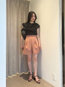 「EMMEL REFINES（エメルリファインズ）のアイテム」を使った、taniai_hさん（レディース・161cm）の夏コーディネート