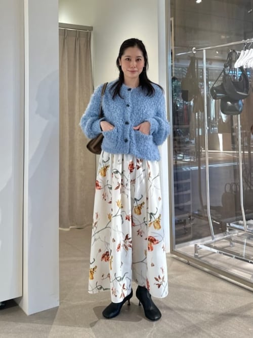 EMMEL REFINESミディアムフラワープリントボリュームスカート セール】＜EMMEL REFINES＞EM ミディアムフラワープリント ボリューム