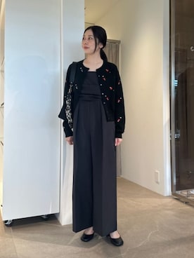 「アイテム（サロペット/オーバーオール）」を使った、taniai_hさん（レディース・162cm）の夏コーディネート
