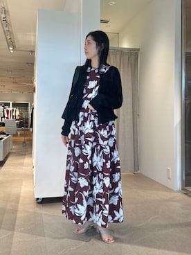 「アイテム（ワンピース）」を使った、taniai_hさん（レディース・162cm）の秋コーディネート