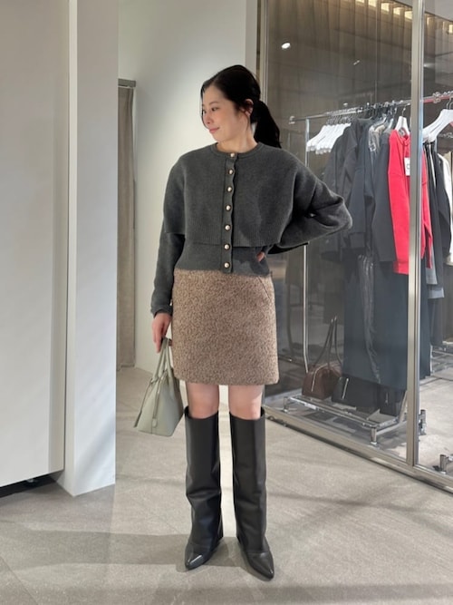 セール】＜EMMEL REFINES＞EM ツィードライク ボンディング ミニ