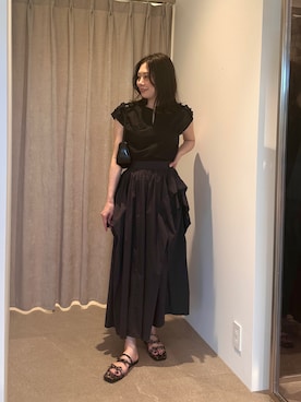 「EMMEL REFINES（エメルリファインズ）のアイテム」を使った、taniai_hさん（レディース・161cm）の夏コーディネート