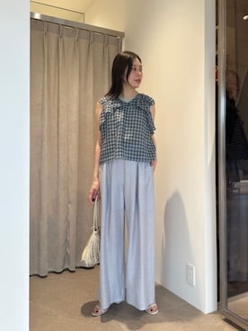 「EMMEL REFINES（エメルリファインズ）のアイテム」を使った、taniai_hさん（レディース・161cm）の夏コーディネート