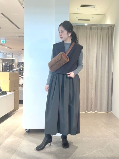 EMMEL REFINES＞EM ウェーブキリカエ ドッキング ワンピース