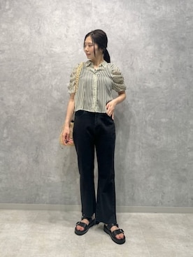 「EMMEL REFINES（エメルリファインズ）のアイテム」を使った、taniai_hさん（レディース・162cm）の夏コーディネート
