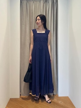 「アイテム（ワンピース/ドレス、パープル系）」を使った、taniai_hさん（レディース・161cm）の夏コーディネート