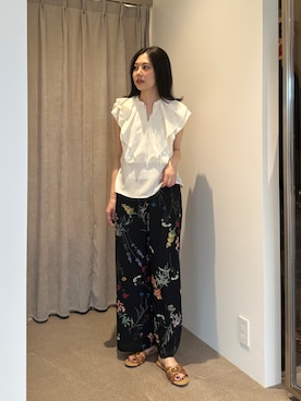 「EMMEL REFINES（エメルリファインズ）のアイテム」を使った、taniai_hさん（レディース・161cm）の夏コーディネート