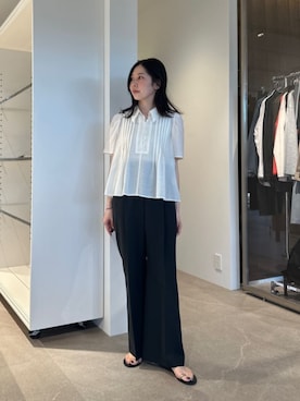 「EMMEL REFINES（エメルリファインズ）のアイテム」を使った、taniai_hさん（レディース・161cm）の夏コーディネート