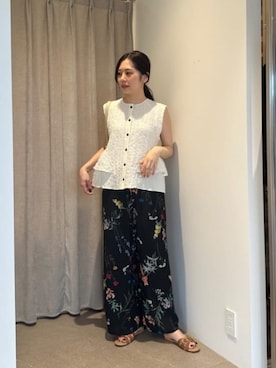 「EMMEL REFINES（エメルリファインズ）のアイテム」を使った、taniai_hさん（レディース・161cm）の夏コーディネート