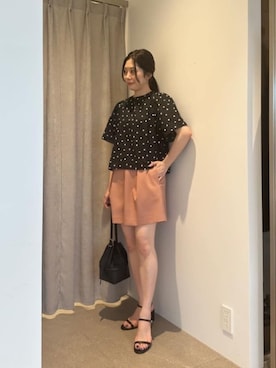 「EMMEL REFINES（エメルリファインズ）のアイテム」を使った、taniai_hさん（レディース・161cm）の夏コーディネート